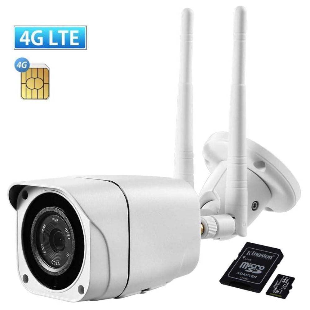 Cámara de Seguridad Exterior 4G LTE EUROMAD 4G 500 - 5MPX, Visión Nocturna y Audio