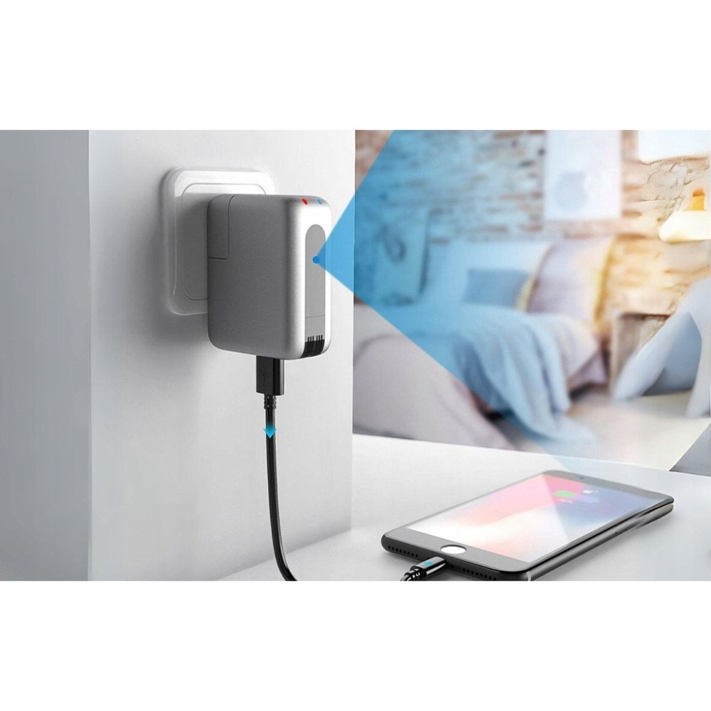 Cargador USB Espía con Cámara Oculta WIFI Full HD