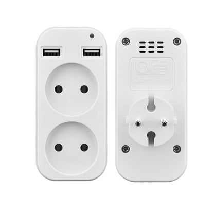MultiEnchufe con Cámara WiFi - Vigilancia 24h y Puertos USB