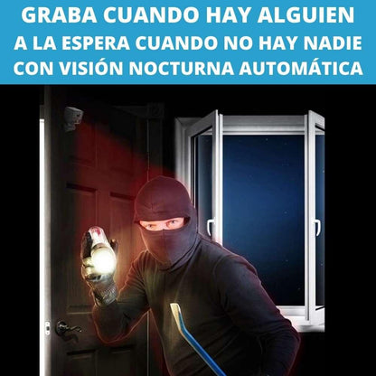 Grabando a un ladron con la minicamara 4g por la noche