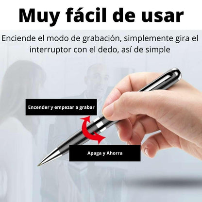Funcionamiento Sencillo del Boligrafo Grabadora de Sonido