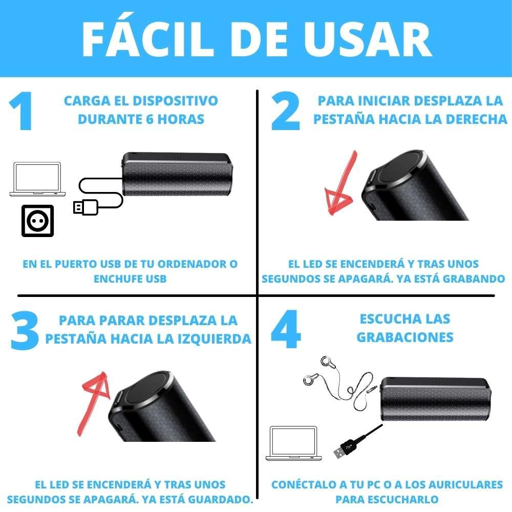 Funcionamiento de la grabadora de sonido para coche 20 días