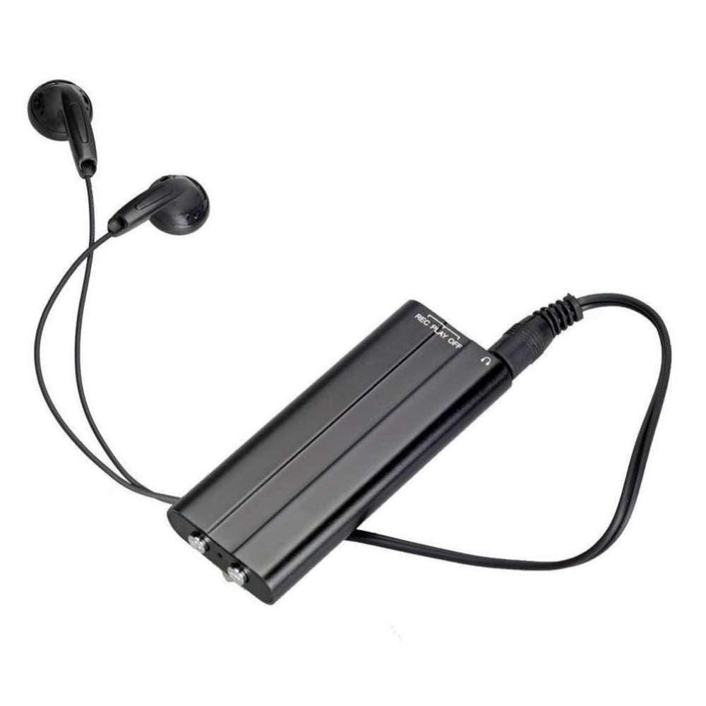 Mini Grabadora de Audio 24 horas con Auriculares para escuchar lo grabado