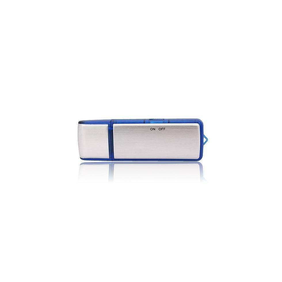 Pendrive ON OFF Grabadora de Sonido Azul Plata