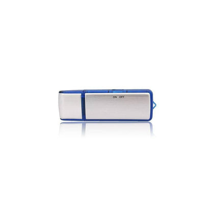 Pendrive ON OFF Grabadora de Sonido Azul Plata