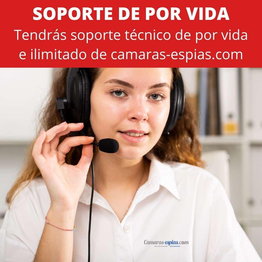 Soporte tecnico de por vida e ilimitado camaras-espias.com