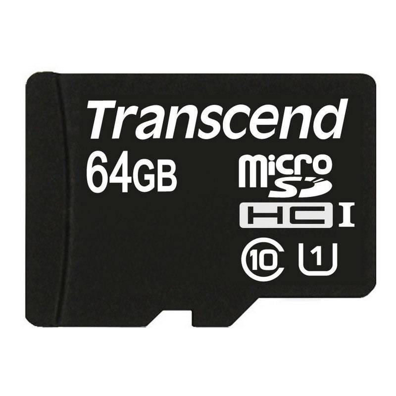 Tarjeta de memoria transcend 64gb microsd hc 1 clase 10